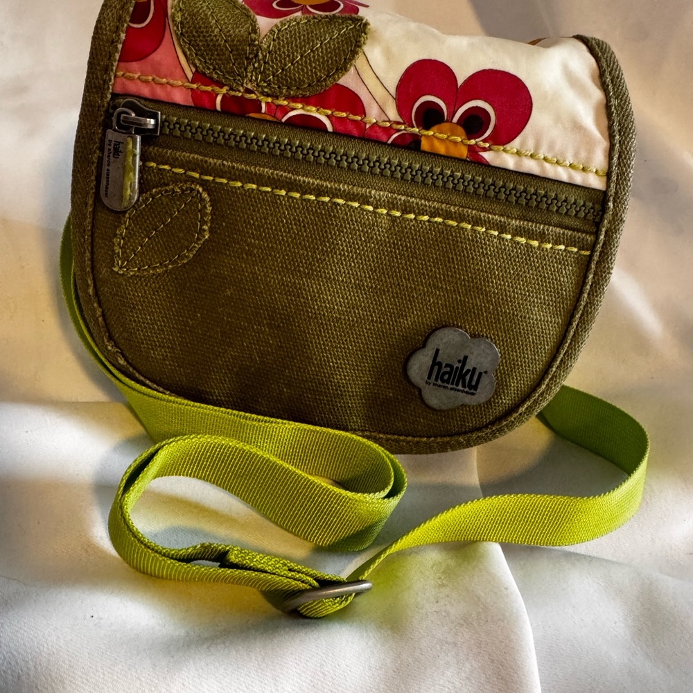 Haiku Olive Green Crossbody Bag